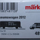 Marklin 48112 HO Mink-Bursten Flatcar with Container and Delivery Truck