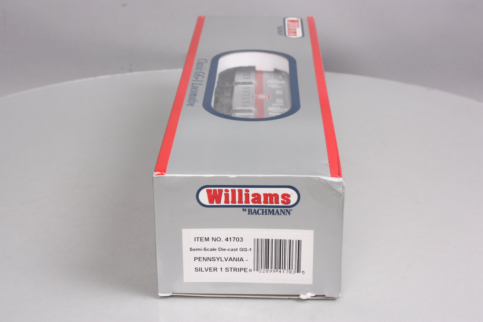Williams 41703 O PRR Silver 1-Stripe GG-1 Electric Loco  w/Horn & Bell #4860