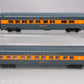 MTH 30-67708 O Long Island RailKing 60' Streamlined Sleeper/Diner Set (Set of 2)
