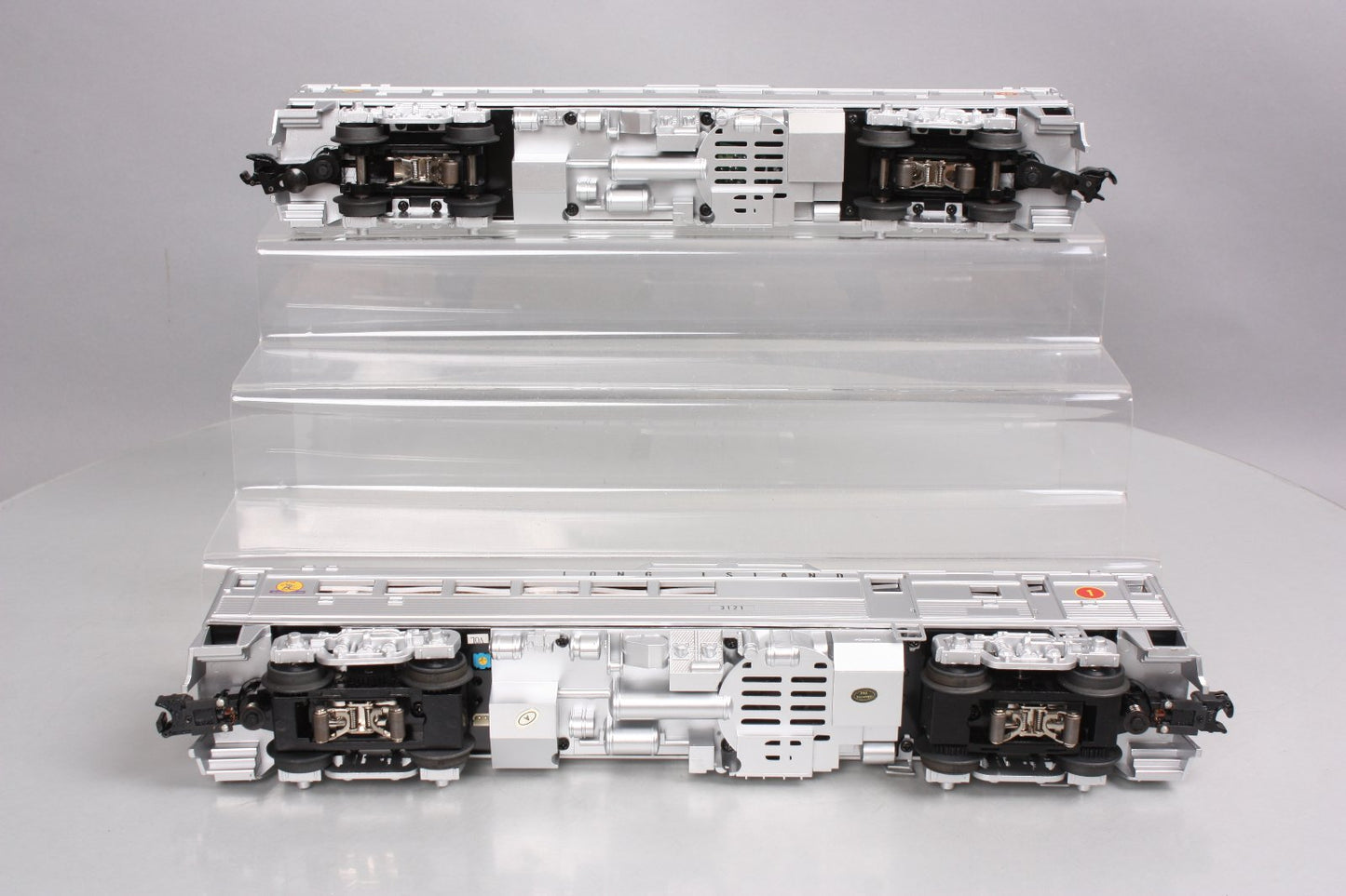MTH 30-2843-1 O Long Island RDC Budd Car Set w/PS2 (Set of 2)