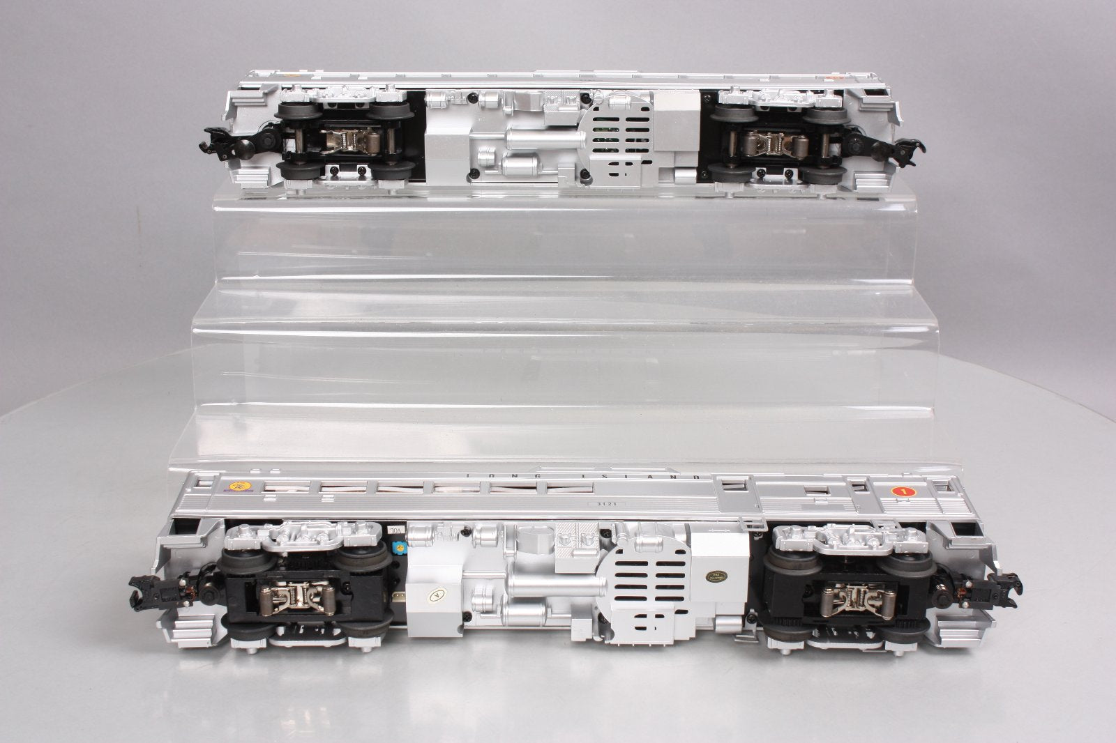 MTH 30-2843-1 O Long Island RDC Budd Car Set w/PS2 (Set of 2)