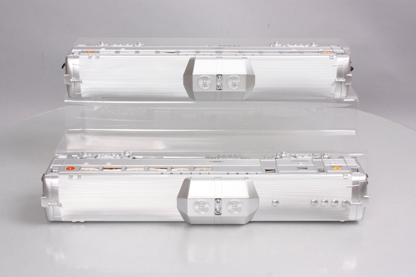 MTH 30-2843-1 O Long Island RDC Budd Car Set w/PS2 (Set of 2)