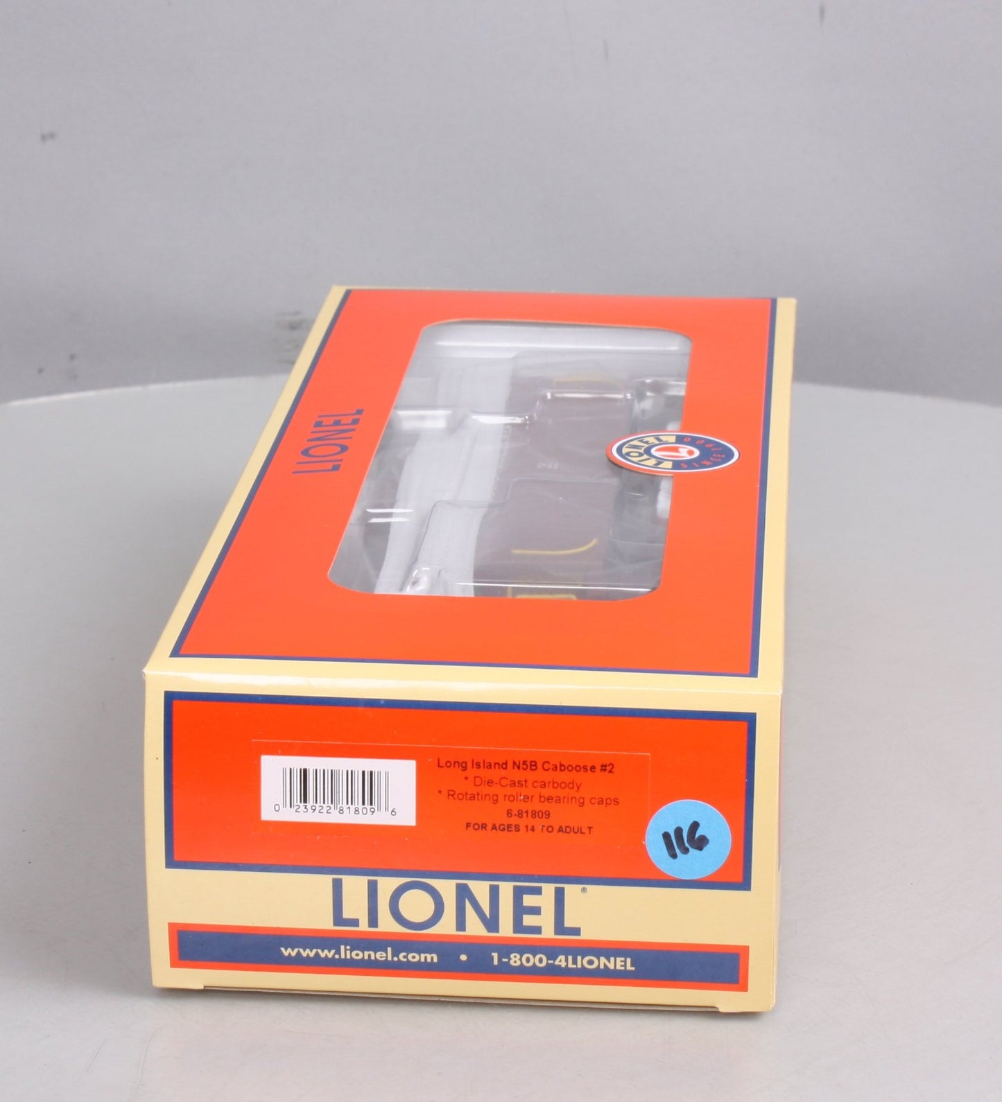 Lionel 6-81809 O Long Island N5B Cupola Caboose w/Lights & Smoke #2