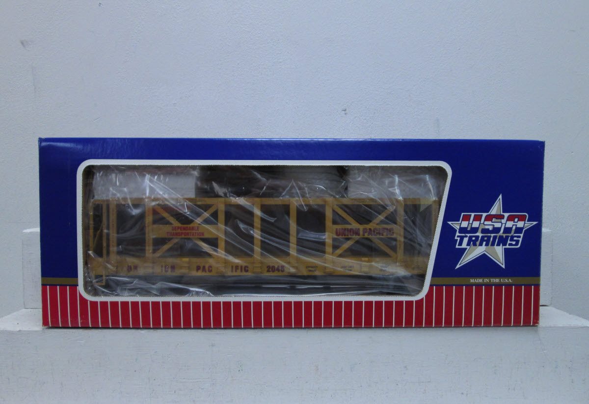 USA Trains R-17216 G Union Pacific Yellow Double-Deck Auto Rack