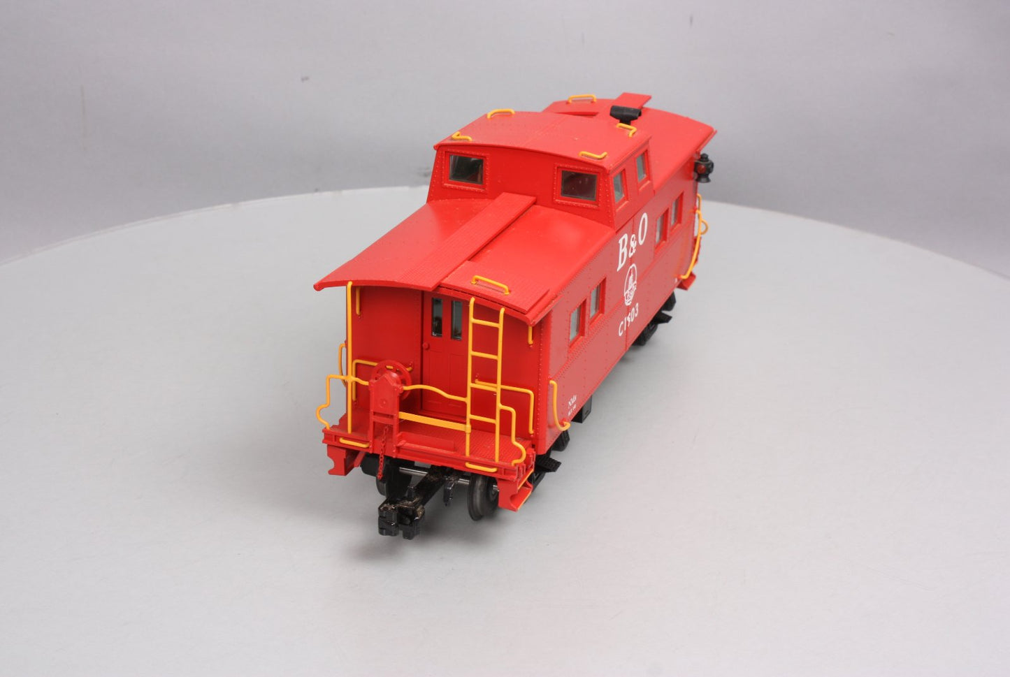 USA Trains 12152 G Scale Baltimore & Ohio Center Cupola Caboose - Metal Wheels