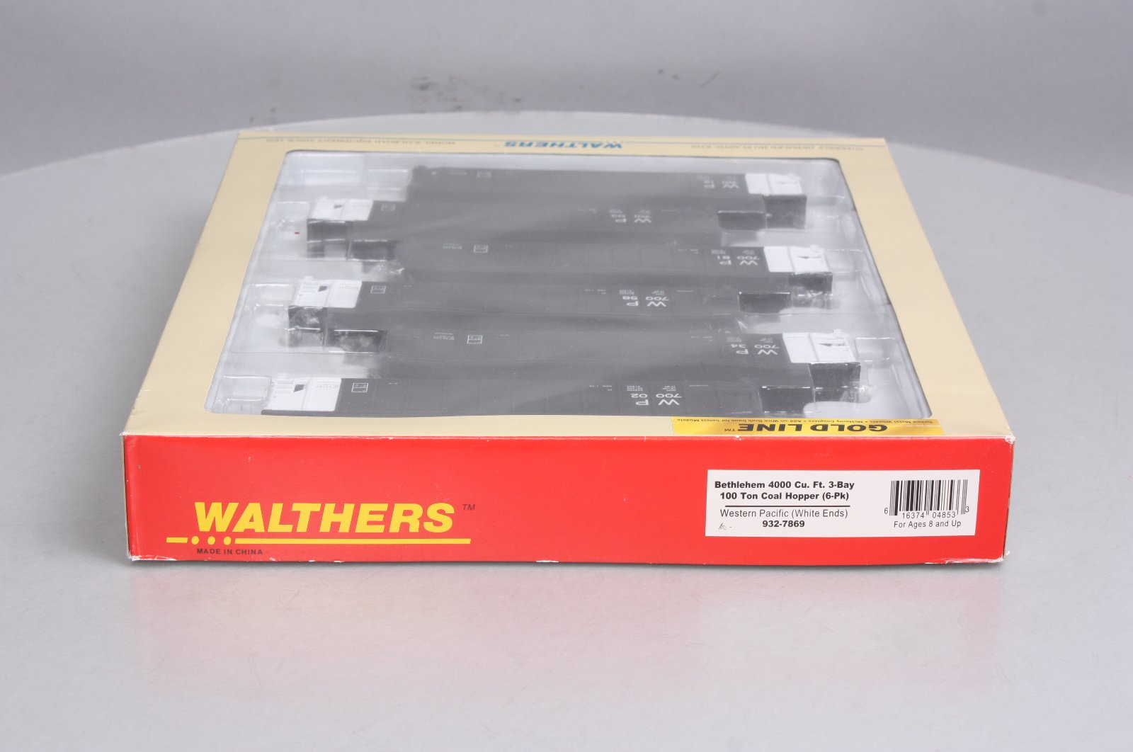 Walthers 932-7869 HO Scale WP Bethlehem 4000 Cu. Ft. Hopper (Pack of 6)