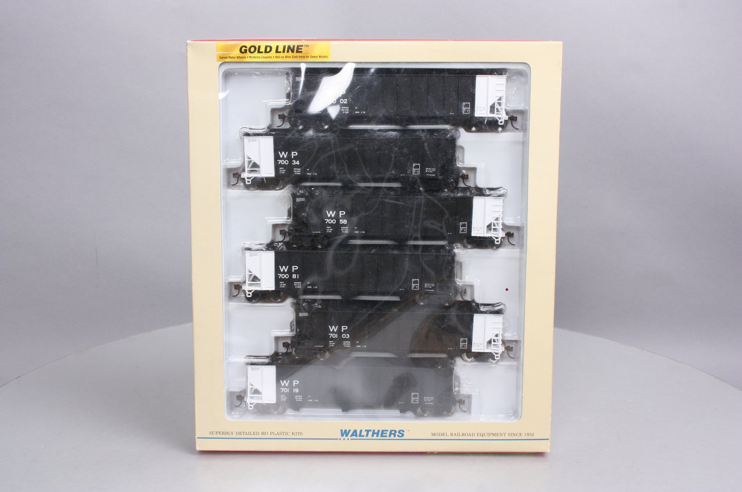 Walthers 932-7869 HO Scale WP Bethlehem 4000 Cu. Ft. Hopper (Pack of 6)