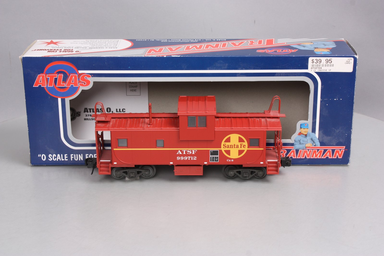 Atlas 0704-1 O Gauge Santa Fe EV Caboose #999712 (3 Rail)
