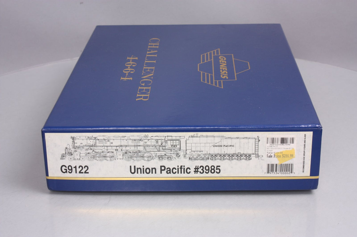 Athearn G9132 HO Union Pacific 4-6-6-4 Steam Locomotive #3958 with DCC & Sound