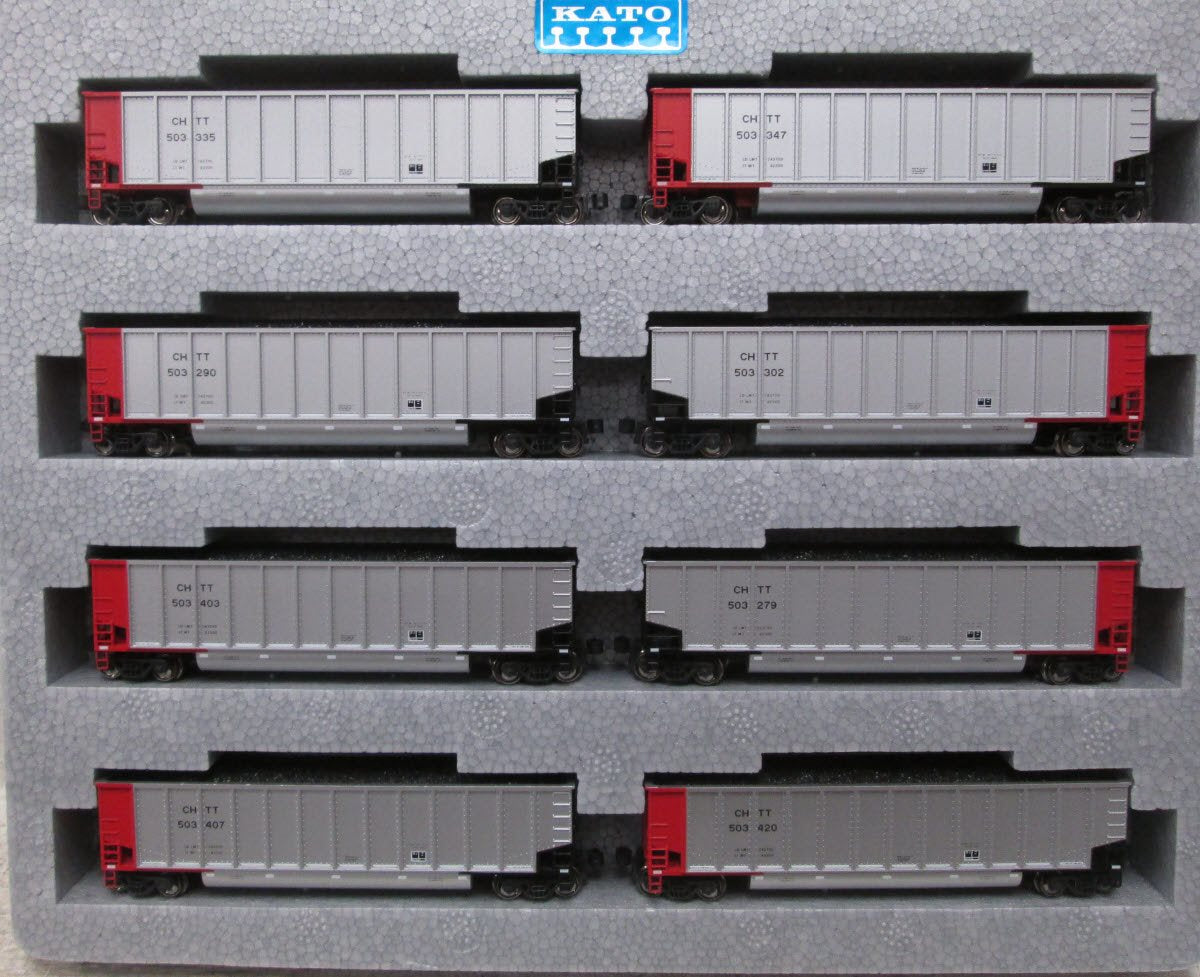 Kato 106-4607 N Scale CHTT Bethgon Coalporters (Set of 8) – Trainz