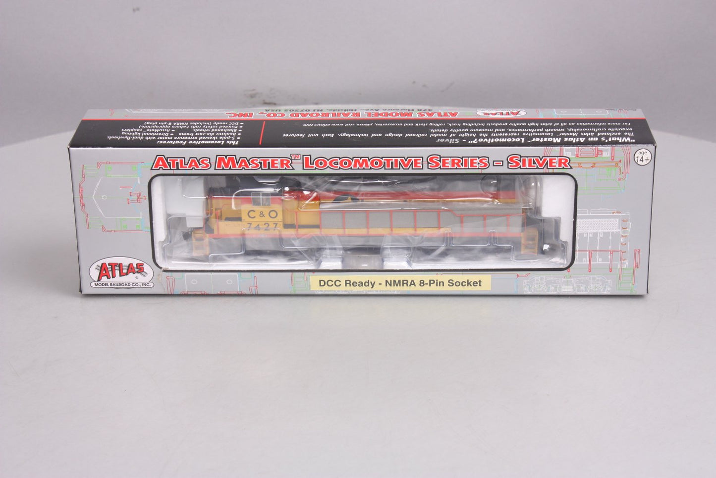 Atlas 10001049 HO Scale C&O SD35 Silver Chessie System 7427 HO