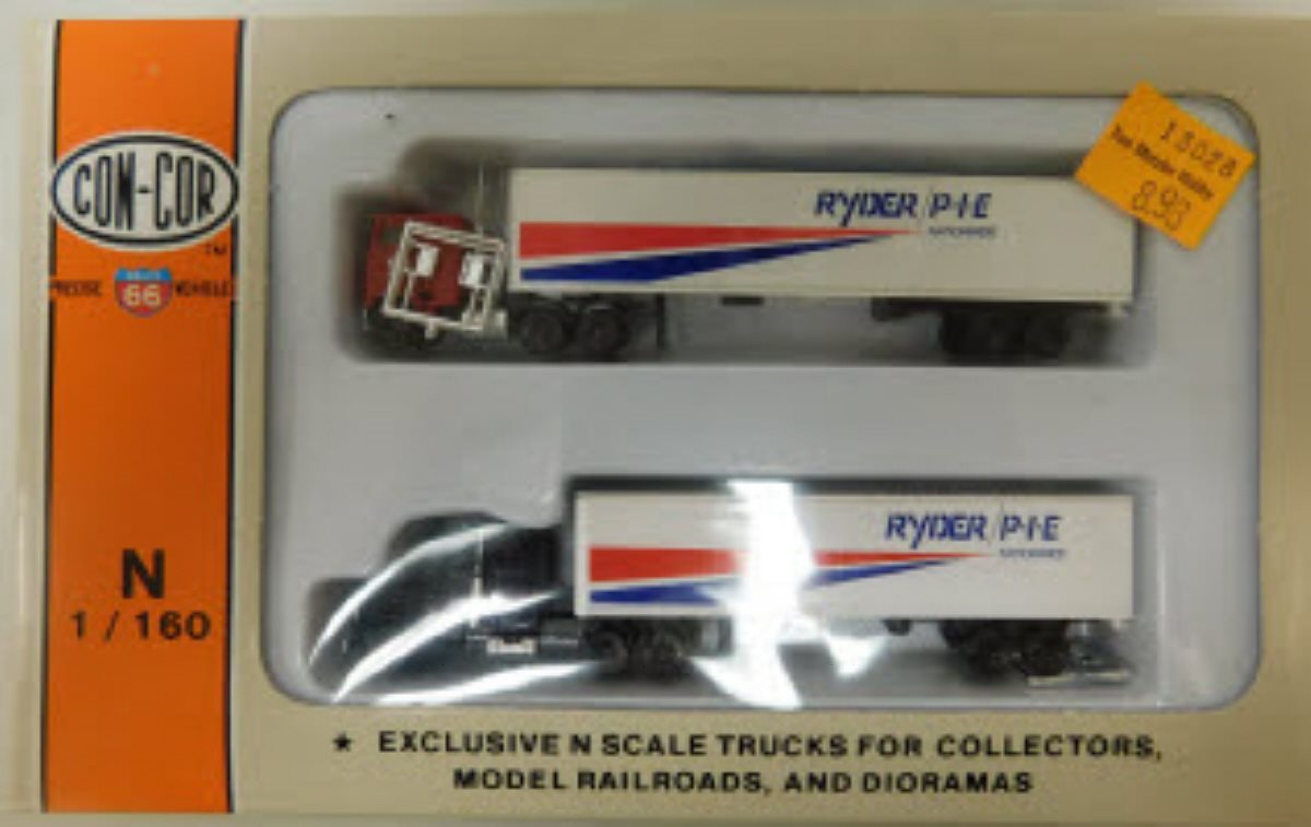 Con-Cor 0004-003008 1:160 N Ryder PIE Tractor Trailer (Set of 2)