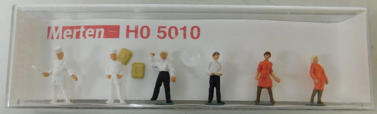 Merten 5010 HO Restaurant Staff Figures (Set of 6)