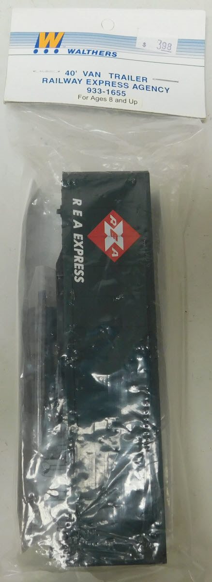 Walthers 933-1655 HO Railway Express Agency 40' Van Trailer Kit