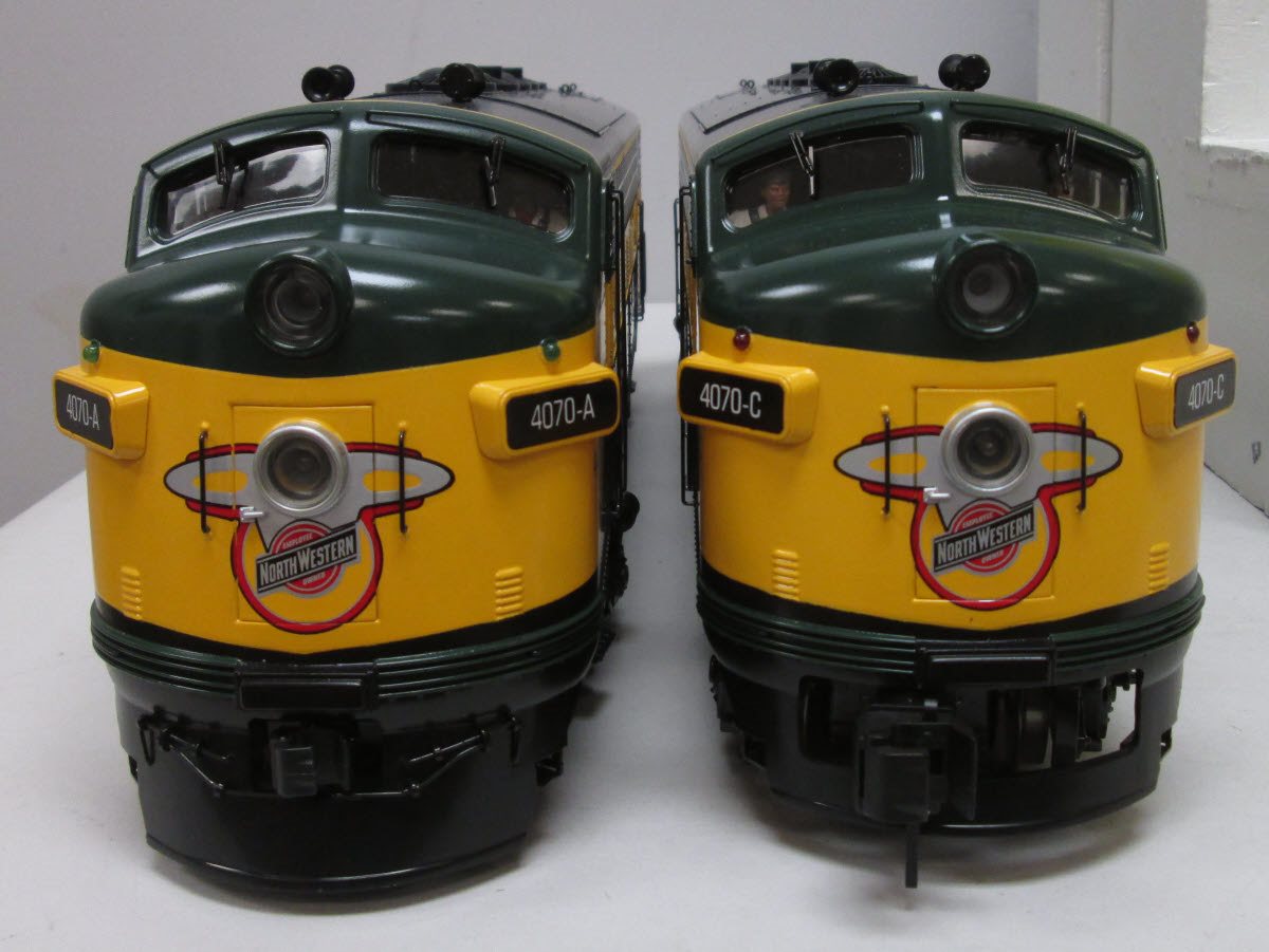 MTH 70-2041-1 G C&NW F-7 AA Diesel Locomotive Set w/Proto-Sound 2.0 (Set of 3)