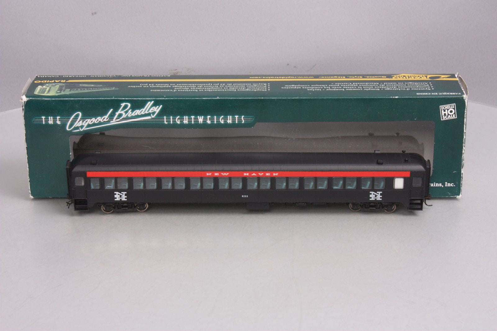 Rapido Trains 109038 HO New Haven PS Osgood-Bradley 10-Window Coach #8253