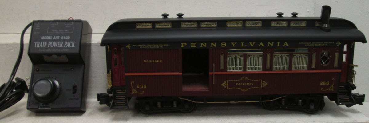 Aristo-Craft 28101  Pennsylvania 0-4-0 G Gauge Steam Passenger Starter Train Set