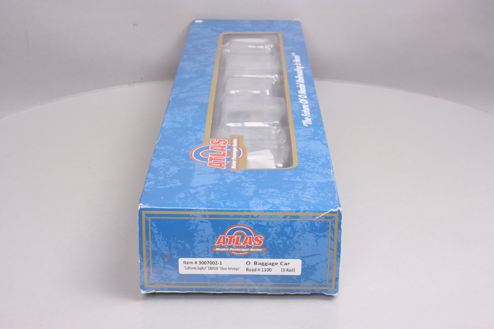 Atlas 30070021 D&RGW California Zephyr Silver Antelope Baggage Car #1100 [3rail]