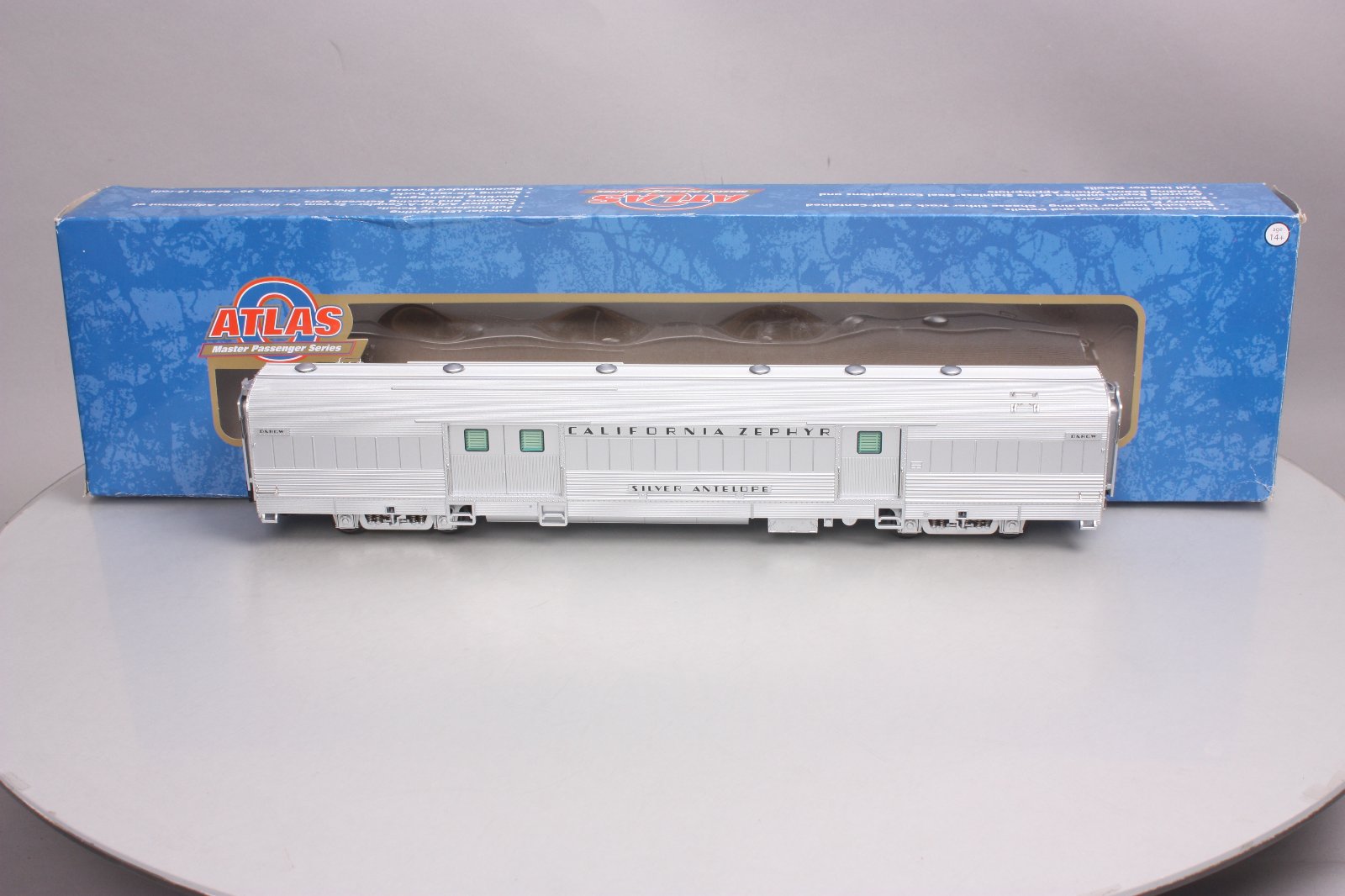 Atlas 30070021 D&RGW California Zephyr Silver Antelope Baggage Car #1100 [3rail]