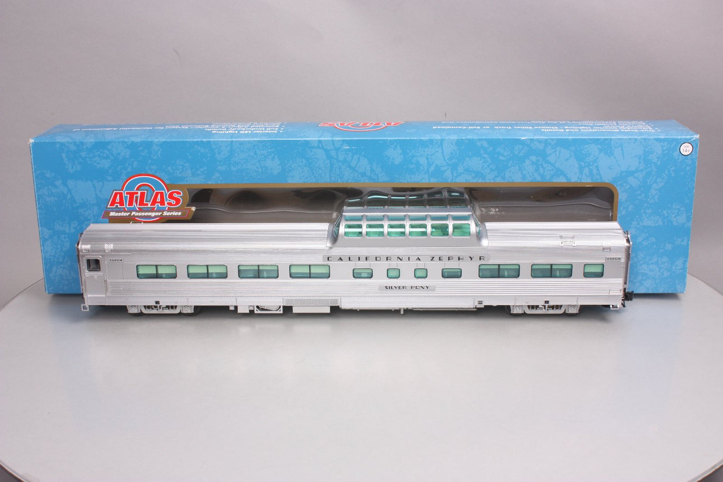 Atlas 3001152-2 O D&RGW California Zephyr Streamlined Dome Chair Car #1108-3Rail
