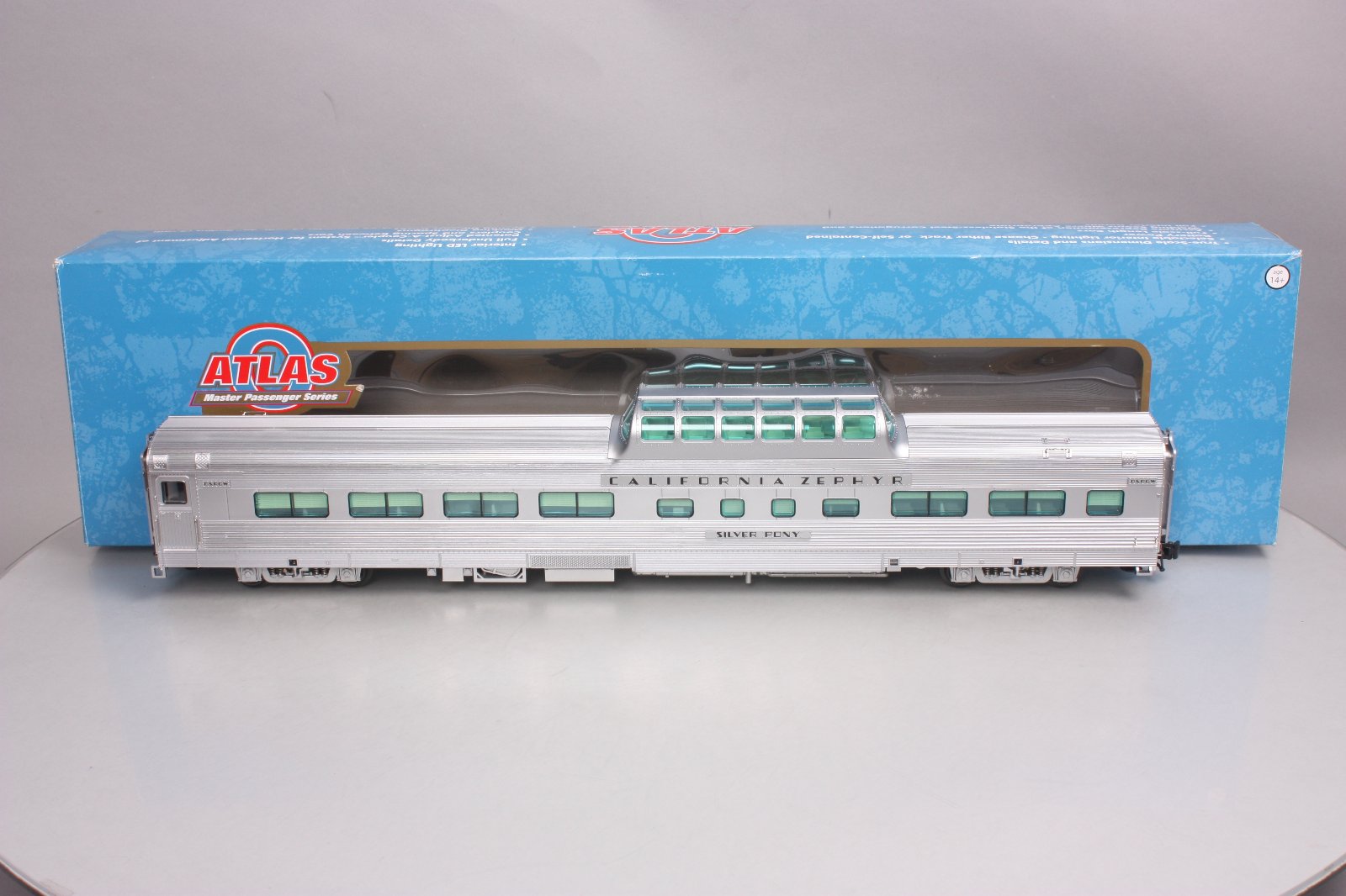 Atlas 3001152-2 O D&RGW California Zephyr Streamlined Dome Chair Car #1108-3Rail