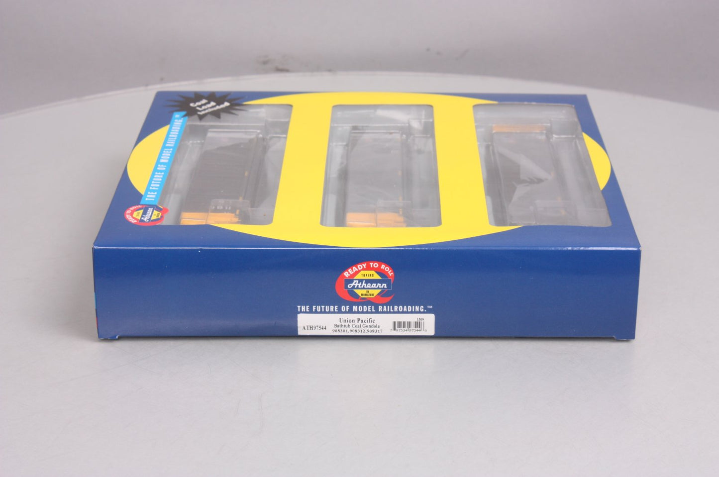 Athearn 97544 HO Union Pacific Bathtub Gondola w/Coal Load RTR #1 (3)