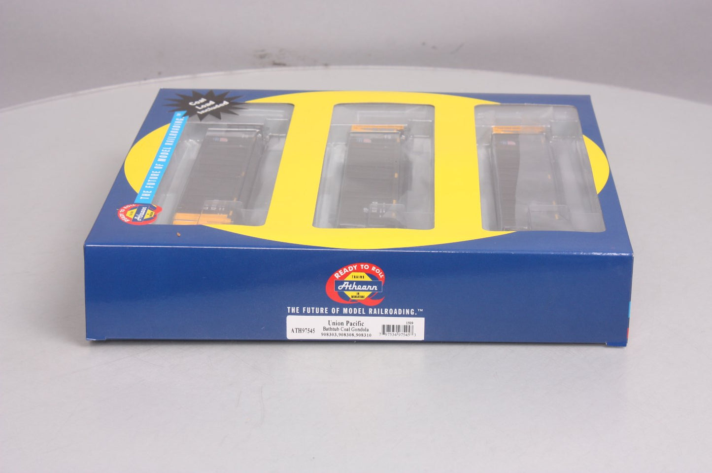 Athearn 97545 HO Union Pacific Bathtub Gondola w/Coal Load RTR #2 (3)