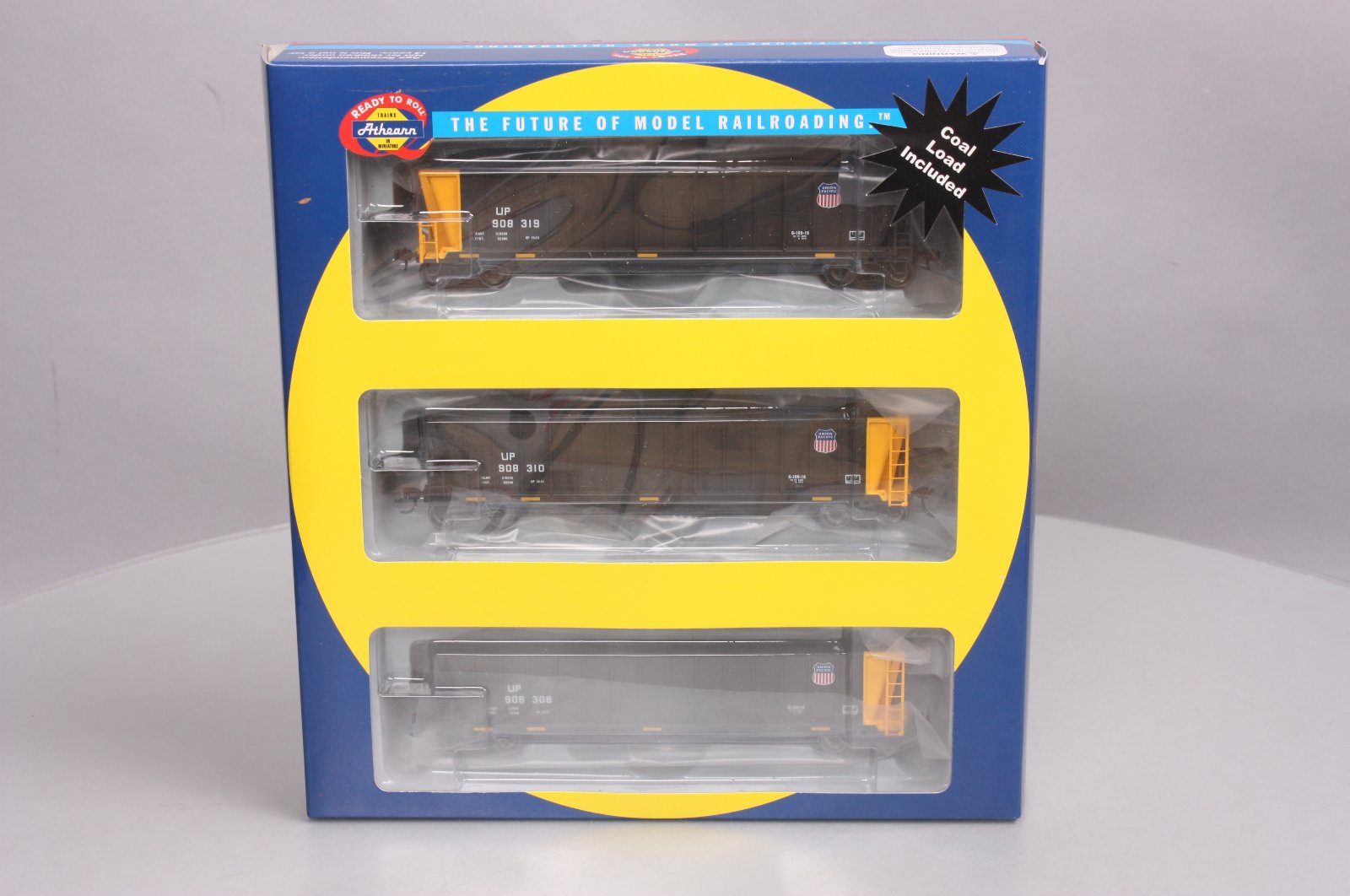 Athearn 97545 HO Union Pacific Bathtub Gondola w/Coal Load RTR #2 (3)