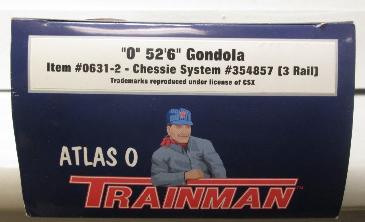 Atlas 631 52' Chessie System Gondola Car (3 Rail)
