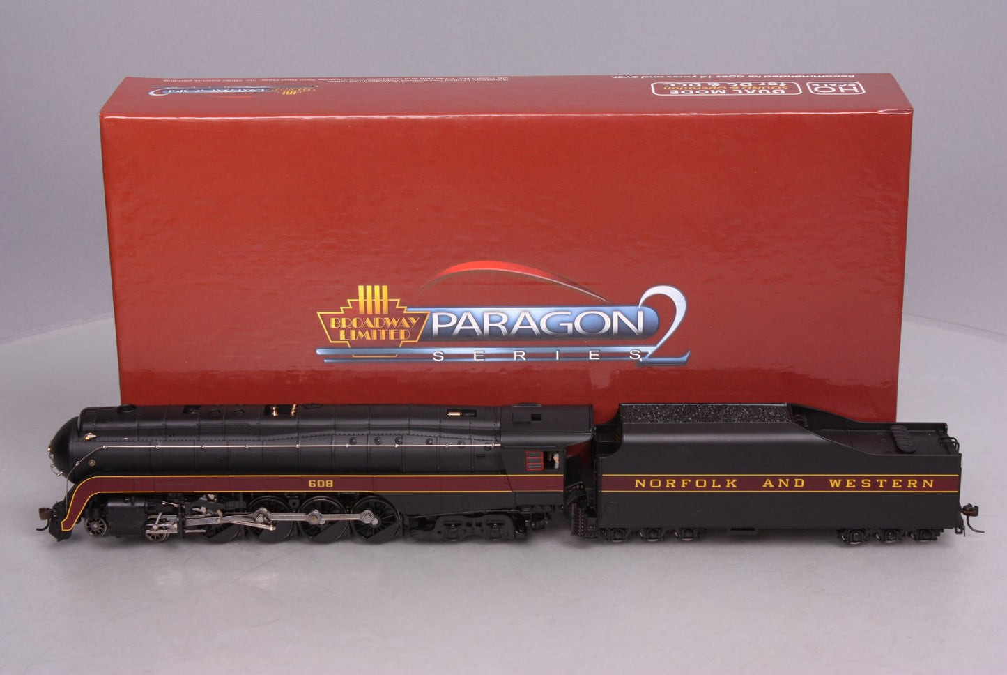 Broadway Limited 2554 HO Norfolk & Western Class J 4-8-4 Paragon2™ #608