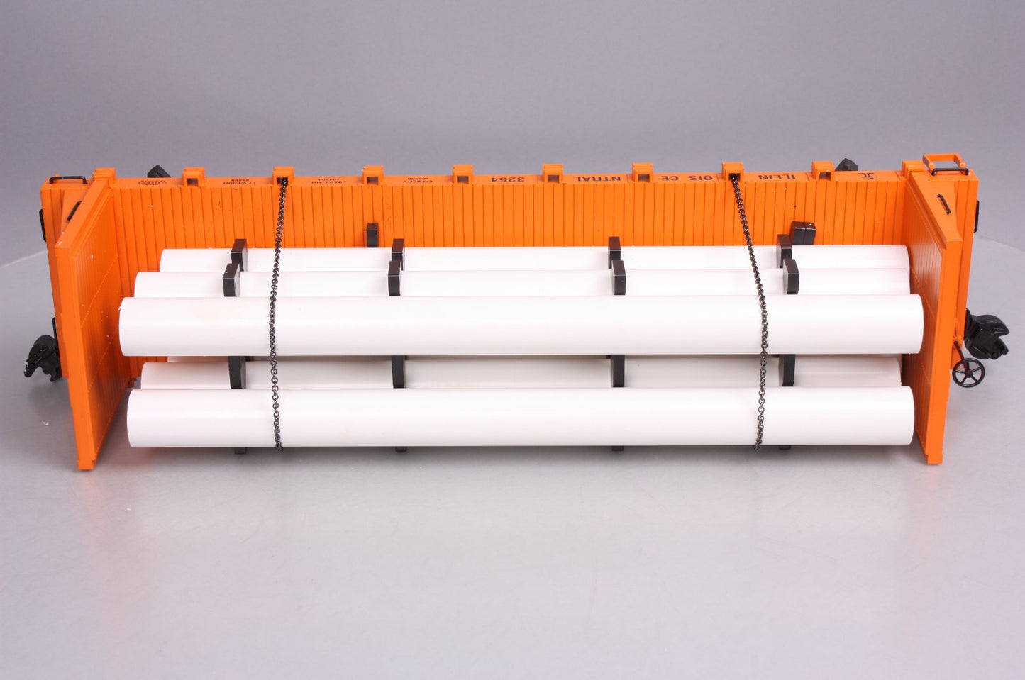 USA Trains 17606 G Illinois Central Flatcar with Pipe Load Orange