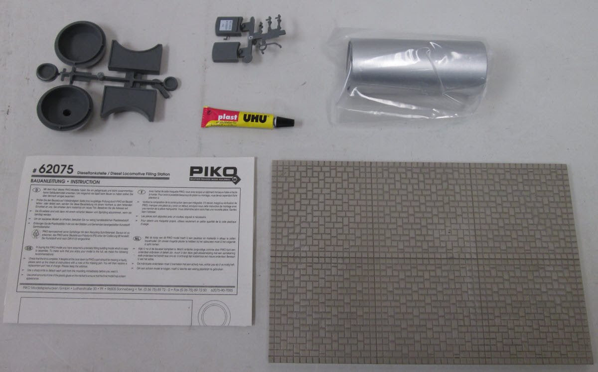 Piko 62075 Diesel Loco Filling Station Building Kit