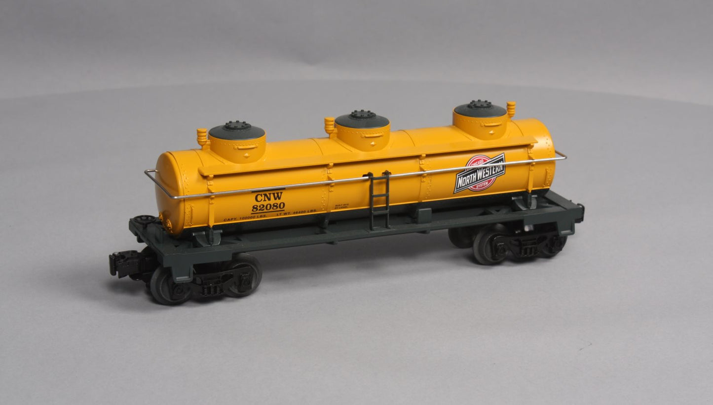 Lionel 6-82080 O Chicago and North Western 3-Dome Tank Car