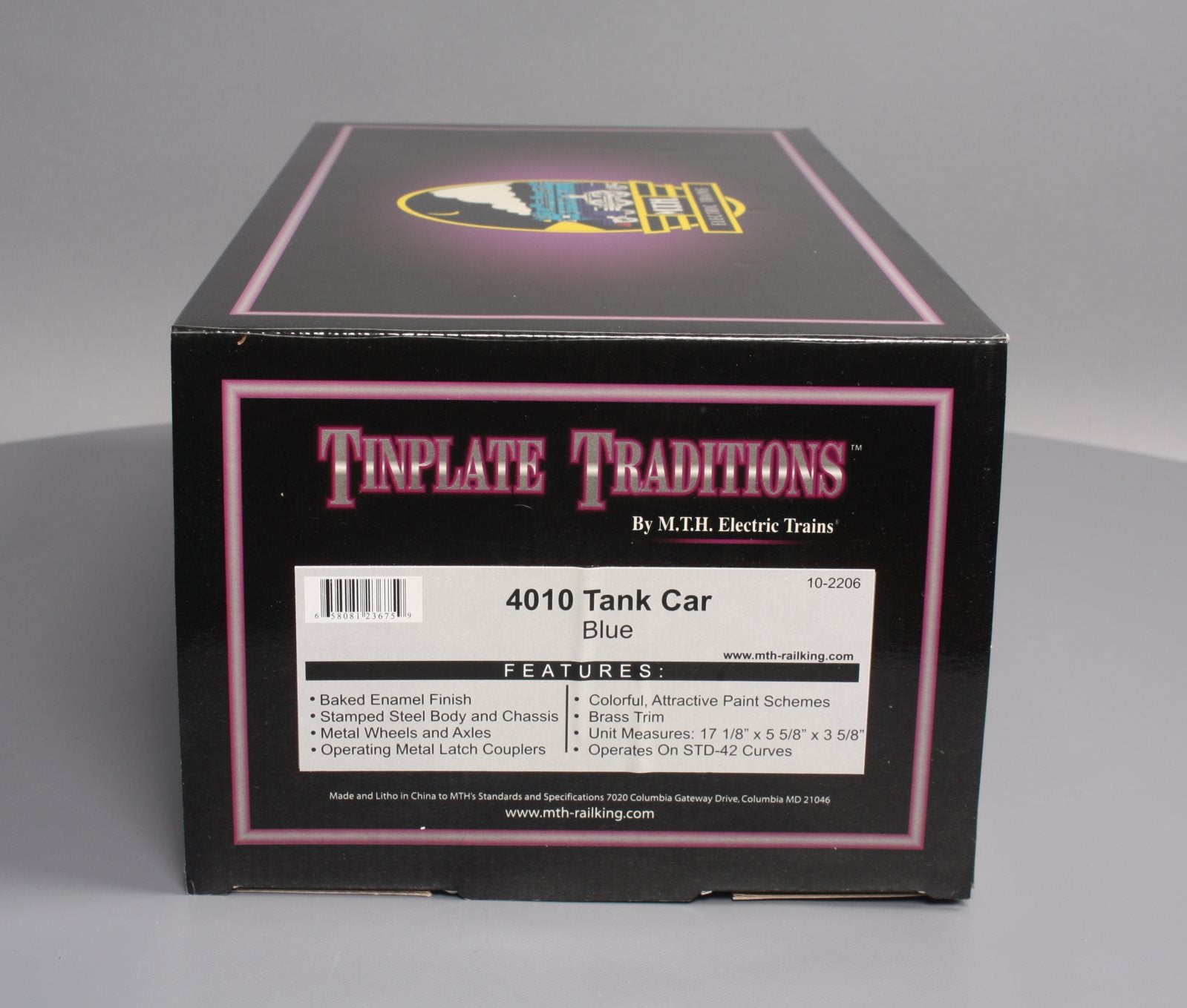 MTH 10-2206 Std. Gauge Blue 4010 Tank Car