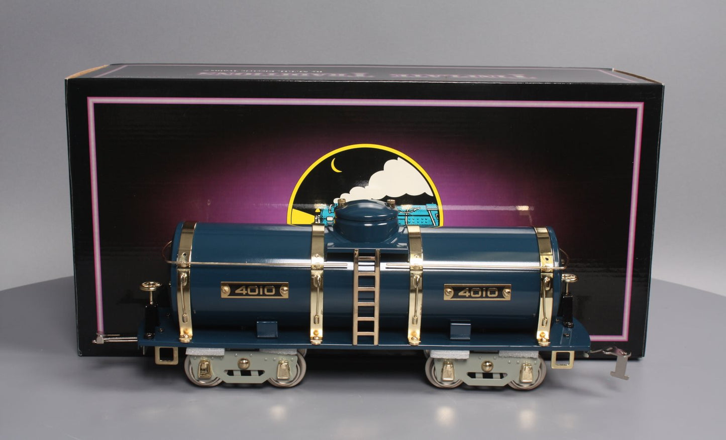 MTH 10-2206 Std. Gauge Blue 4010 Tank Car