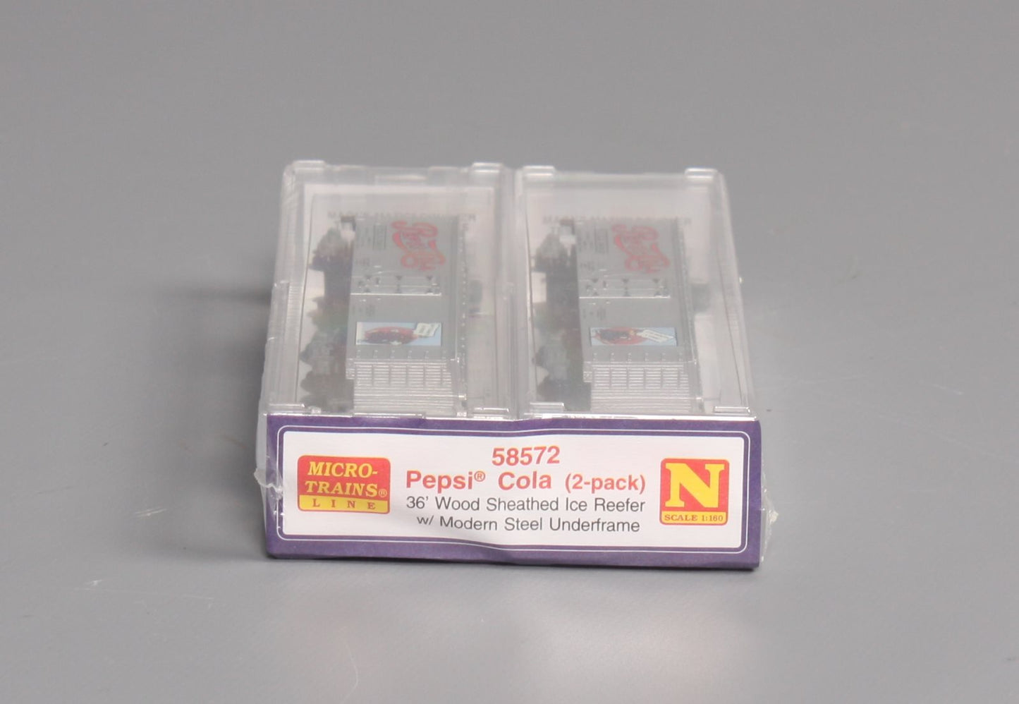 Micro-Trains 05800572 N Pepsi-Cola 36' Wood Sheathed Ice Reefers (Set of 2)