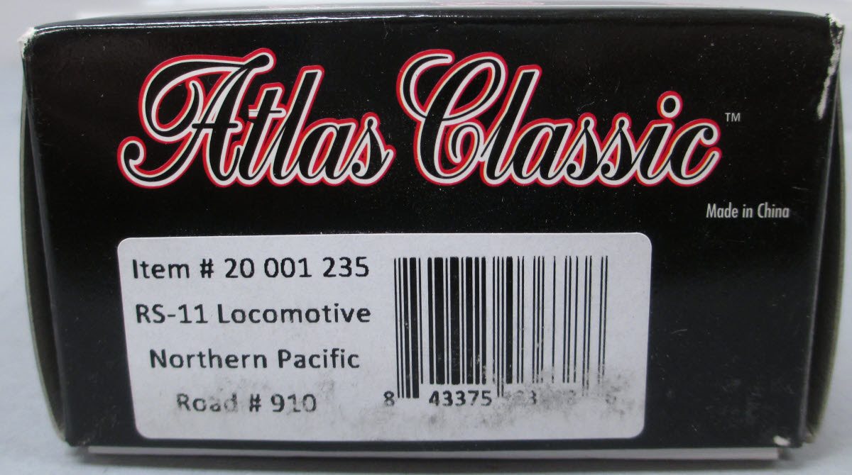 Atlas 20001235 HO Scale Northern Pacific RS-11 Diesel Locomotive #910