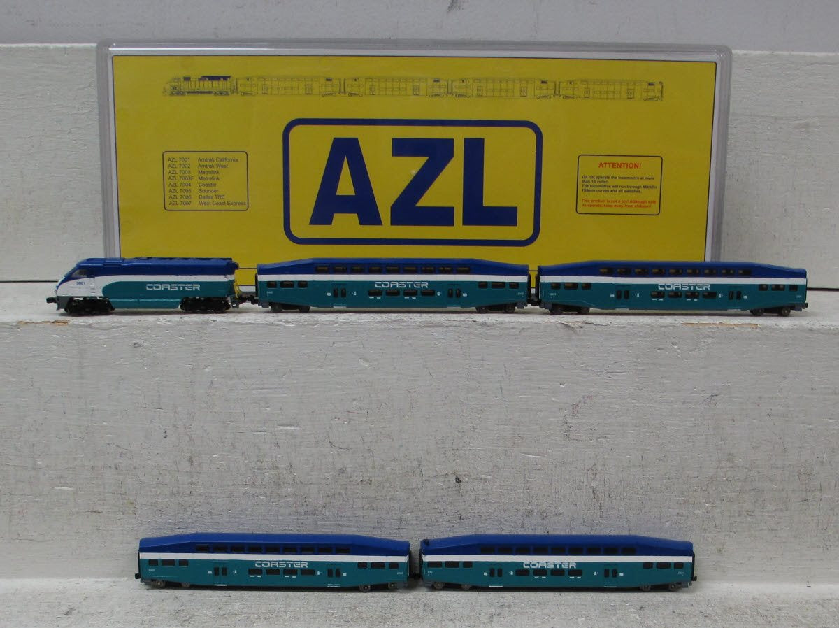American Z-Line 7004 Coaster F59PHI Z Gauge Diesel Passenger Train Set
