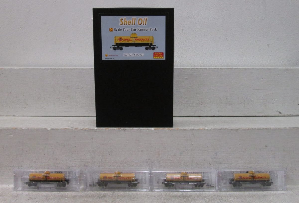 Micro-Trains 99300125 N Shell 39' Single Dome Tank Car Runner Pack (Set of 4)