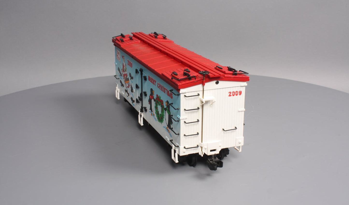 USA Trains 13027 G 2009 Christmas Reefer Car w/Plastic Wheels