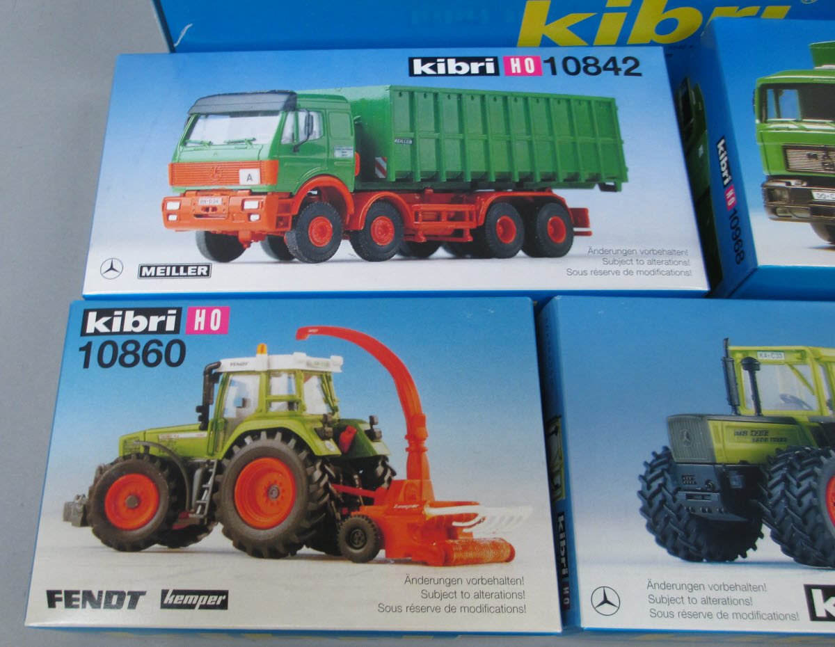 Kibri 12999 HO Scale Assorted Trucks and Tractors Kits – Trainz