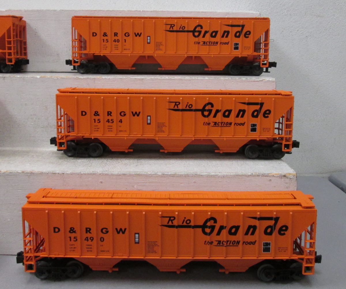 Lionel 3-16150 O LionScale D&RGW PS-2CD Covered Hopper 6 Pack