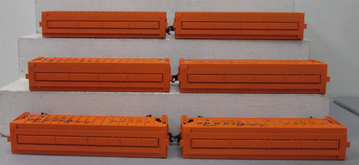 Lionel 3-16150 O LionScale D&RGW PS-2CD Covered Hopper 6 Pack