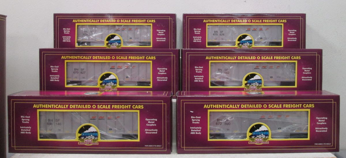 MTH 20-90420 O Gauge Burlington Northern Santa Fe Coalporter Hopper Car Set