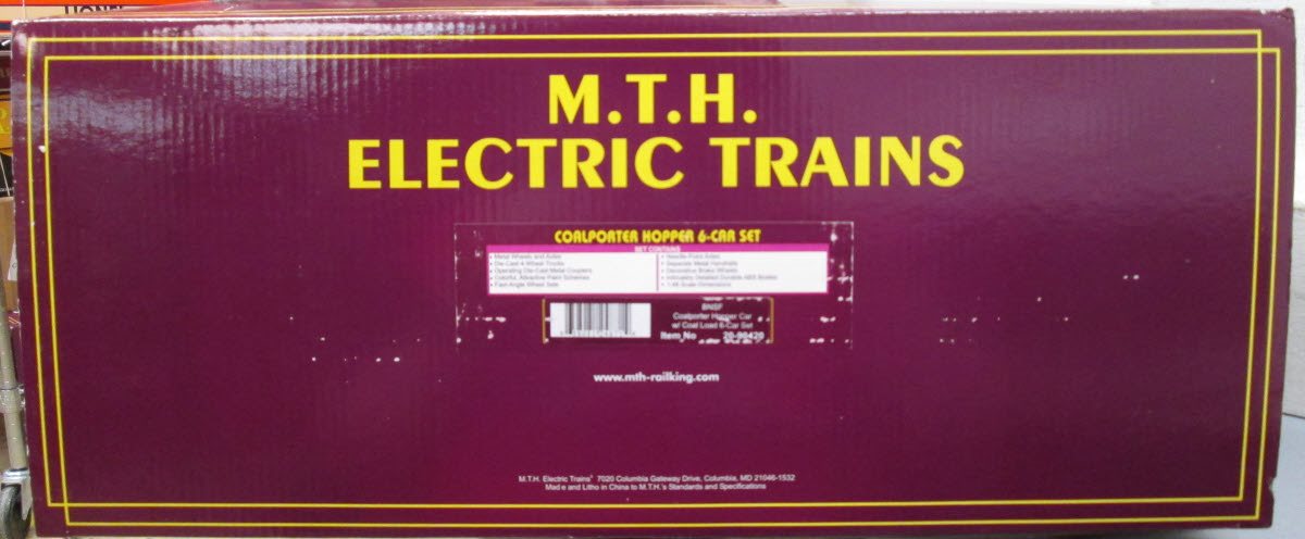 MTH 20-90420 O Gauge Burlington Northern Santa Fe Coalporter Hopper Car Set