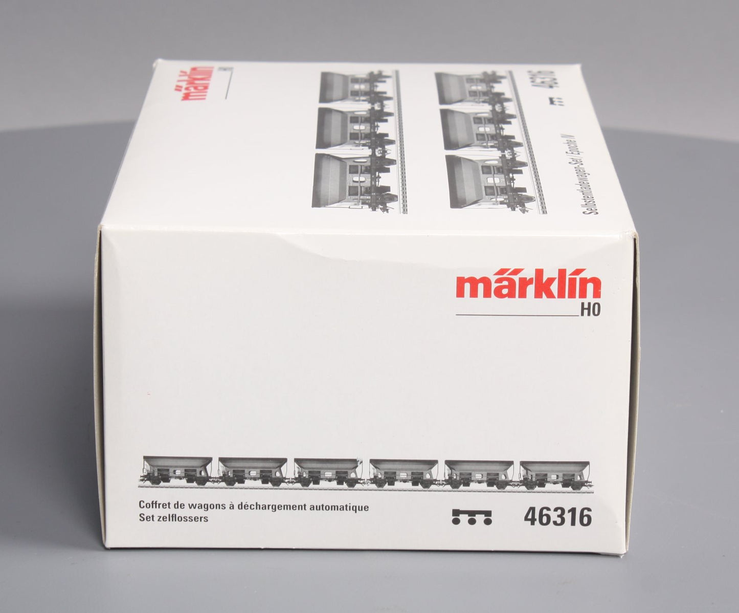 Marklin 46316 HO German Federal Railroad DB Type Ed 090 Dump Car 6-Pack Set