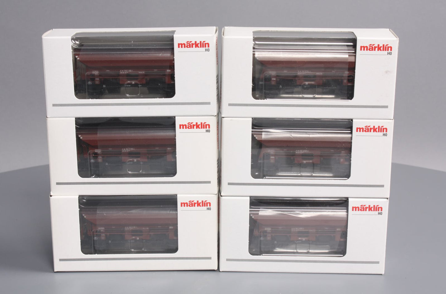 Marklin 46316 HO German Federal Railroad DB Type Ed 090 Dump Car 6-Pack Set