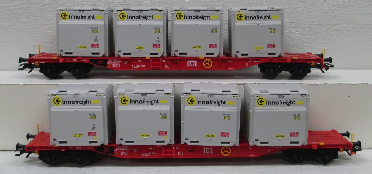 Marklin 47076 HO Exclusive Type Sgns Flatcar 2-Pack - 3-Rail - Ready to Run