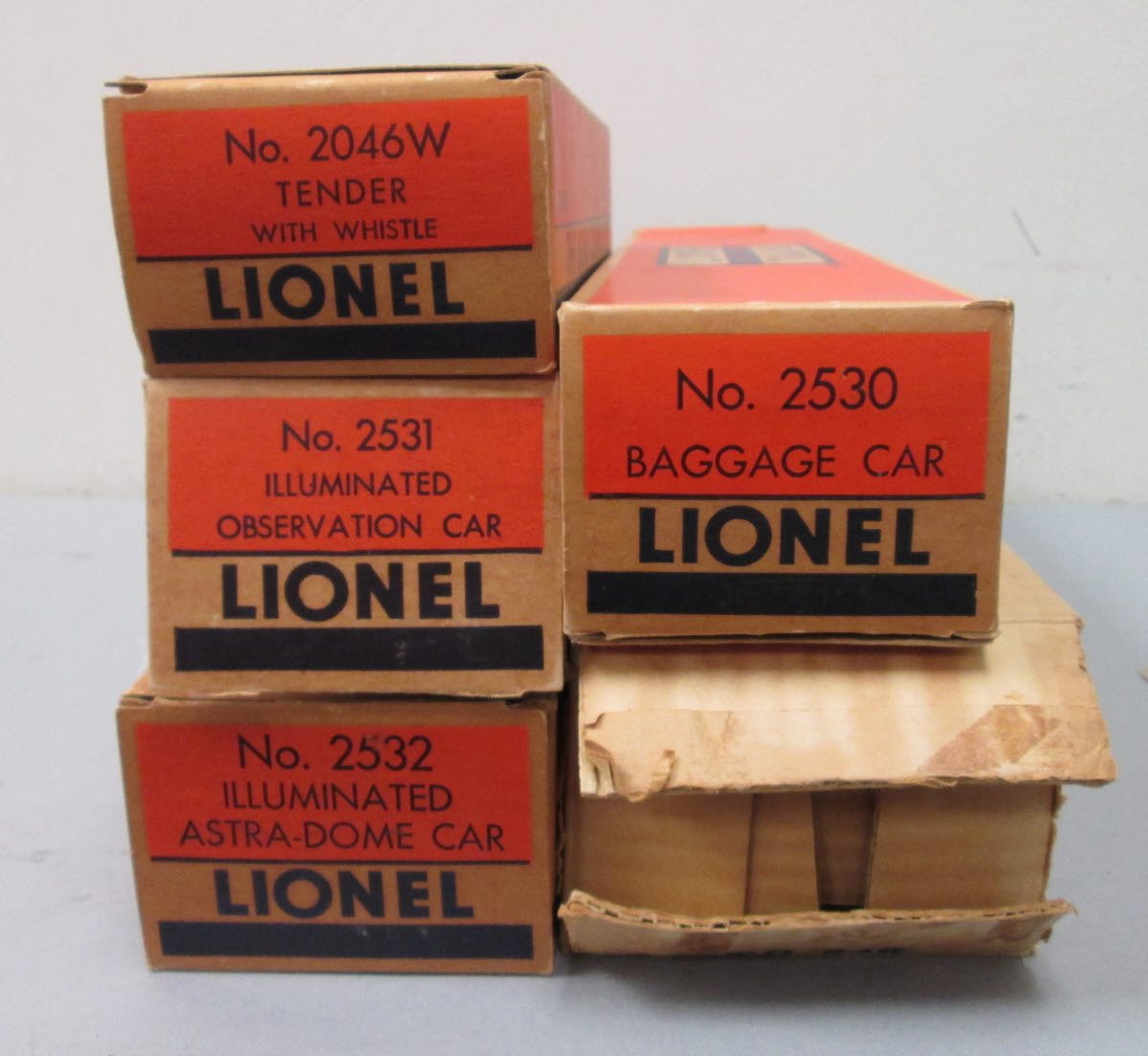 Lionel 2222WS Vintage O 646 Pullman Set w/2046W,2530,2532,2531