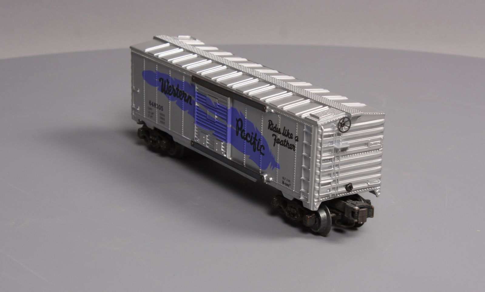 K-Line K-648105 O Gauge Western Pacific Purple Feather Boxcar